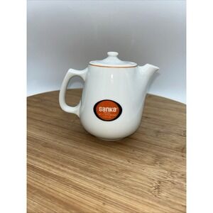 Vtg Sanka Small Coffee Pot Tea Pot Decaffeinated Advertising Made in Japan‎ NIB